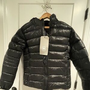 CANADA GOOSE Crofton Hoodie Black Label NWT Size Small + FREE Matching Beanie